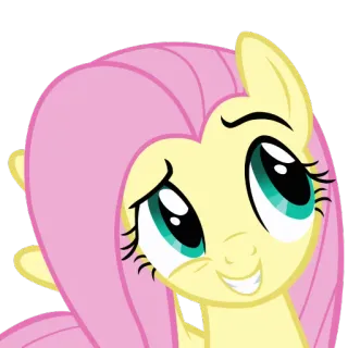 😏 Fluttershy My Little Pony Kartun, Animasi, Poni, Persahabatan, Kuda, Lucu, My Little Pony telegram sticker