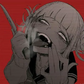 🧧 Himiko Toga My Hero Academia Anime, Villano, Manga, Chica, Vampiro, Loco telegram sticker