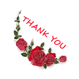 🌷 Thanks rose, fiori, grazie, gratitudine whatsapp sticker