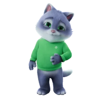 😂 cartoon, cat, animal, cute, mammal, portrait telegram sticker