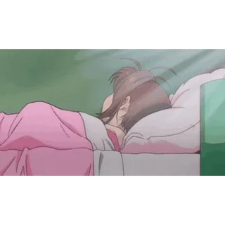 💤 dormir, lit, animé, relaxant, paisible whatsapp sticker