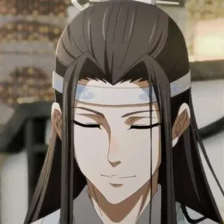😞 Lan Wangji chinês, homem, asiático, anime telegram sticker