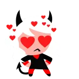 😍 tình yêu, trái tim, hoạt hình, nhân vật, nhãn dán whatsapp sticker