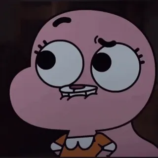 🐶 Anais Watterson The Amazing World of Gumball desenho animado, animal, rosa, coelho, engraçado, O Incrível Mundo de Gumball telegram sticker