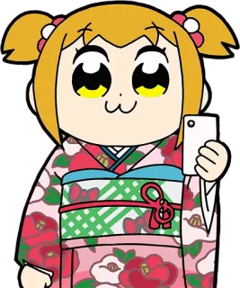 📱 Anime, Manga, Cartoon, Japanisch, Popuko, Pop Team Epic, Charakter telegram sticker