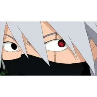 😒 Kakashi Naruto Kakashi, Naruto, Anime, Manga, Sharingan, Ninja whatsapp sticker