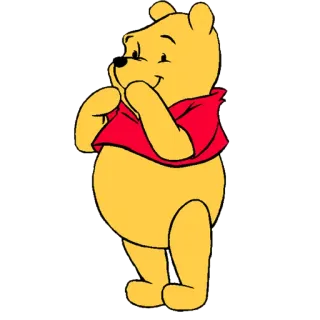 🐻 Winnie the Pooh winnie the pooh, cartoon, bear, disney, cute, animal telegram sticker