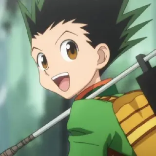 😀 Gon Freecss Hunter x Hunter anime, gon freecss, hunter x hunter, cartoon, character telegram sticker
