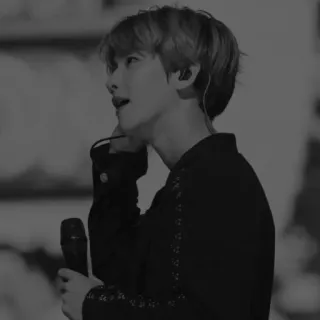 🔗 singer, kpop, music, performer, microphone, portrait telegram sticker