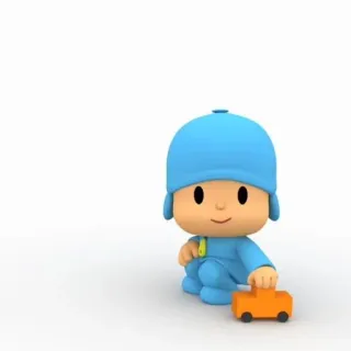 ☀️ Pocoyo Мультфильм, Ребенок, Малыш, Pocoyo, Игрушка telegram sticker