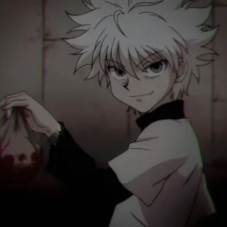 💞 Killua Zoldyck Hunter x Hunter Killua, Hunter x Hunter, Anime, Sangue, Gore, Violenza telegram sticker