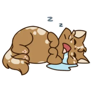 😴 zz кот, спящий, мультфильм, животное, милый telegram sticker