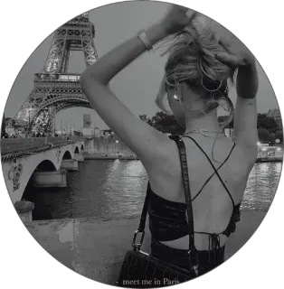 ☁️ meet me in Paris Paris, Tour Eiffel, France, Voyage, Ville, Europe telegram sticker