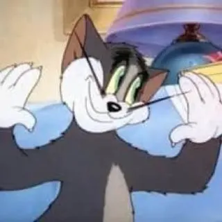 🌚 Tom Cat Tom and Jerry 猫, 卡通, 动物, 搞笑, 角色 telegram sticker