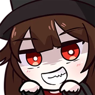 👻 Hu Tao Genshin Impact อนิเมะ, เก็นชิน อิมแพ็ค, ฮู เต๋า, วิดีโอเกม, น่ารัก, จิบิ telegram sticker