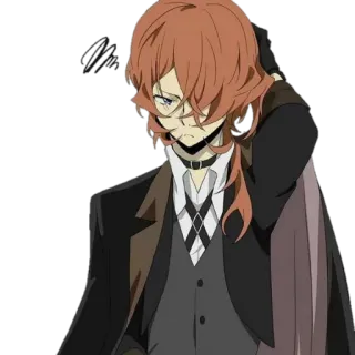 😒 Chuuya Nakahara Bungou Stray Dogs Anime, Bungou Stray Dogs, Chuya Nakahara telegram sticker