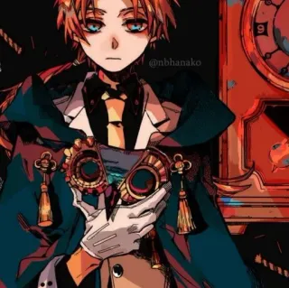 🧡 @nbhanako Anime, Mangá, Personagem, Arte telegram sticker