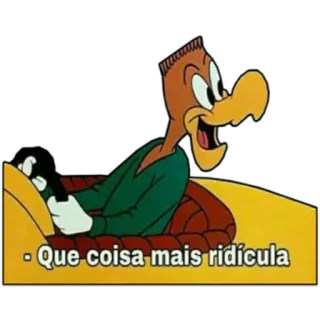 🙁 Que coisa mais ridícula Desenho animado, Pássaro, Expressão, Engraçado, Texto telegram sticker