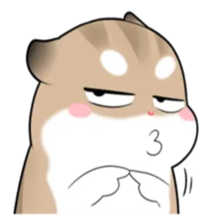 ☺️ Мультик, Хомяк, Животное, Милый, Выражение whatsapp sticker