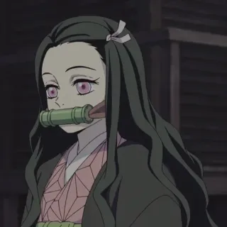 🌸 Nezuko Kamado Demon Slayer Аниме, Незуко, Клинок, рассекающий демонов, Манга, Мультфильм telegram sticker