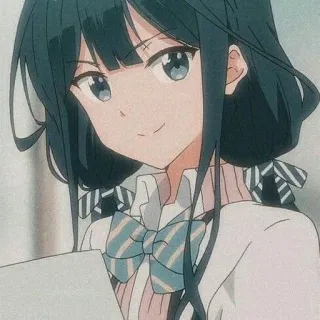 🕸 anime, dziewczyna, postać, słodkie telegram sticker