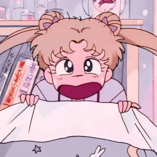 😓 Sailor Moon sailor moon, anime, cartoon, cute, kawaii, usagi tsukino telegram sticker