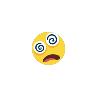 🤯 dizzy, emoji, expression, sick, cartoon telegram sticker