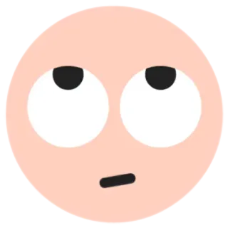 🙄 Emoji, Rosto, Expressão, Olhos, Irritação, Olhando para cima whatsapp sticker