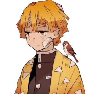 😞 Zenitsu Agatsuma Demon Slayer Anime, Diệt Quỷ, Zenitsu, Nhân vật, Manga telegram sticker