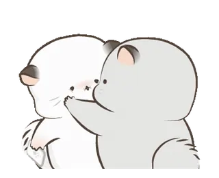 🥰 кошки, животные, милые, стикер, обниматься, любовь, друзья whatsapp sticker