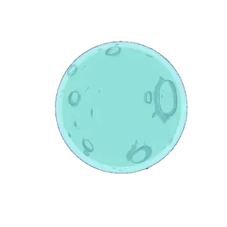 🌚 Mond, Blau, Himmlisch, Planet, Weltraum telegram sticker