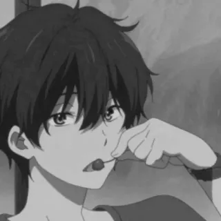 🕸 Anime, Menino, Chupa-chupa, Desenho animado, Retrato telegram sticker