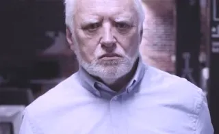 😐 Hide the Pain Harold meme, internet meme, stock photo, Harold telegram sticker