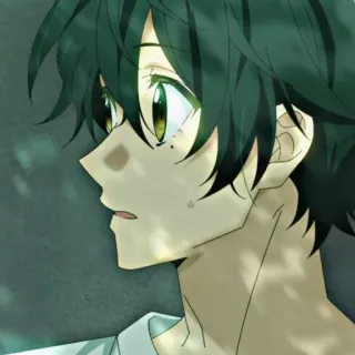 🥺 Anime, Garçon, Profil, Personnage, Portrait telegram sticker