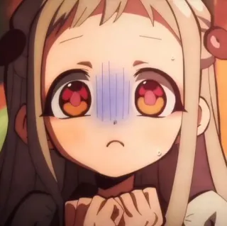 🥯 anime, garota, assustada, garota anime, nervosa, fofa telegram sticker
