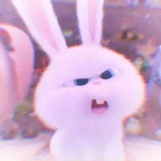 🐰 Snowball The Secret Life of Pets kelinci, kartun, animasi, hewan, hewan peliharaan, bunny telegram sticker