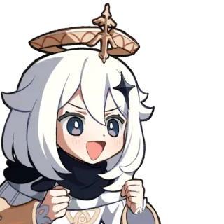 ☁️ Paimon Genshin Impact Anime, Paimon, Genshin Impact, Videospiel, Maskottchen, Süß telegram sticker