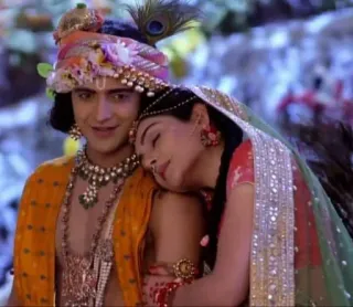 ❤️ Krishna, Radha, Hinduism, love, romance, Indian culture telegram sticker