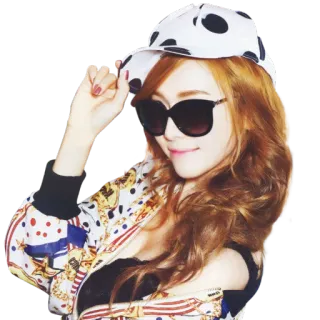 😎 femme, lunettes de soleil, chapeau, mode, coréen, fille, style whatsapp sticker