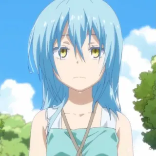 😐 Rimuru Tempest That Time I Got Reincarnated as a Slime Anime, Slime, Isekai, Rimuru, Tempest telegram sticker