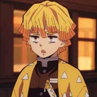 💛 Zenitsu Agatsuma Demon Slayer anime, demon slayer, zenitsu, manga, cartoon whatsapp sticker