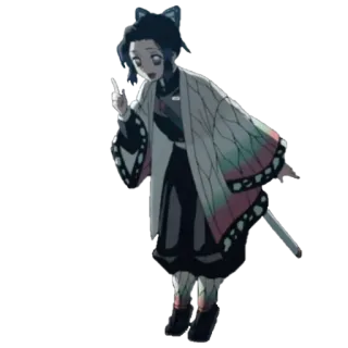 😃 Shinobu Kocho Demon Slayer アニメ, 鬼滅の刃, しのぶ, 胡蝶, 剣, 漫画 whatsapp sticker