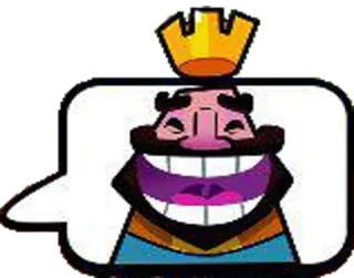 😂 laughing, king, crown, cartoon, royalty telegram sticker