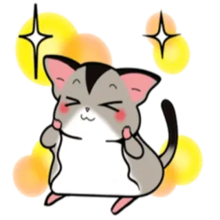 ✨ Katze, süß, Sticker, kawaii, Tier telegram sticker