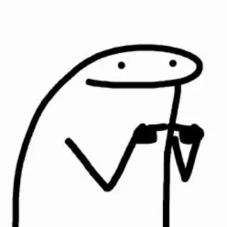 👉 streepmannetje, grappig, meme, tekening, cartoon telegram sticker