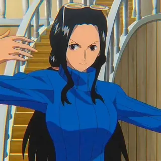📚 Nico Robin One Piece anime, one piece, nico robin, character, woman whatsapp sticker