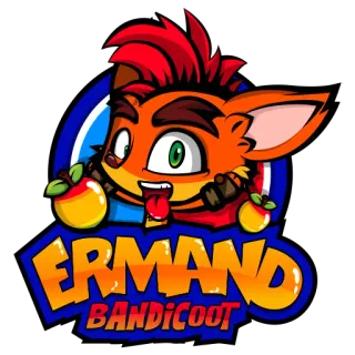 ✍️ Crash Bandicoot ERMAND
BANDICOOT Dessin animé, Bandicoot, Ermand, Personnage, Jeu whatsapp sticker