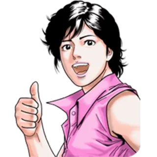 👍 Desenho animado, Homem, Polegar para cima, Aprovação, Positivo telegram sticker