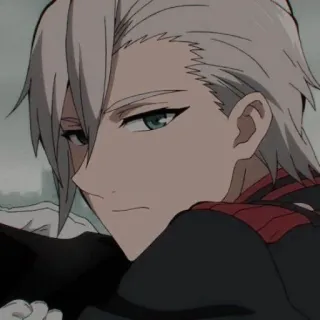 🔲 Anime, Personaggio, Capelli Bianchi, Ritratto, Manga telegram sticker