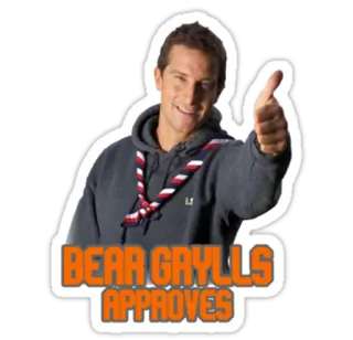 Bear Grylls telegram stickers